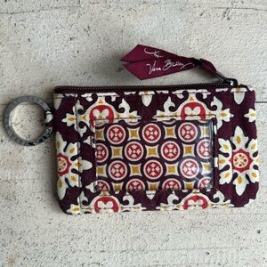 ⭐️Vera Bradley Retired Burgundy and Yellow Floral ID Case